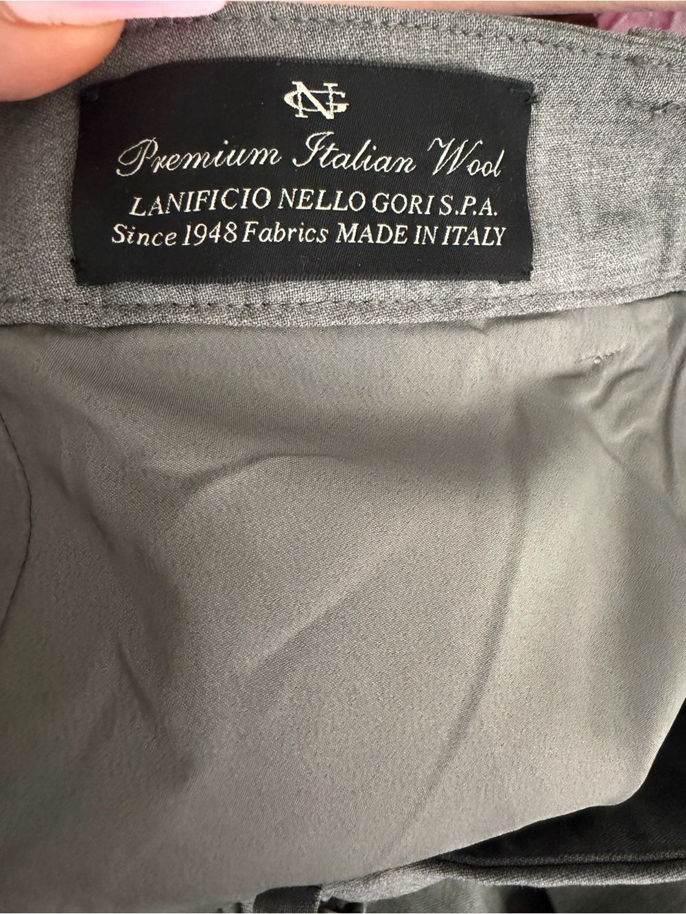 Quince Women’s Italian Virgin Wool Slim-Leg Ankle Pants in Melange Gray Size 8 - Picture 8 of 8
